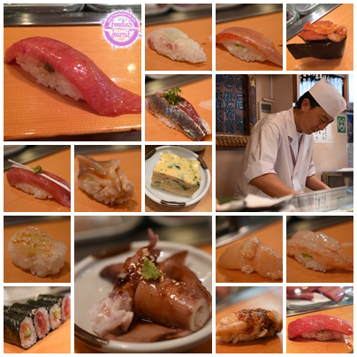 sushi dai collage with FJ